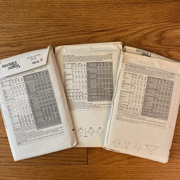 VTG ‘70s Vogue Top/Blouse Patterns Set of 7 - Picture 5 of 11